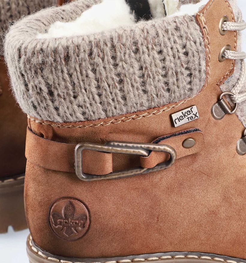Rieker Cognac Waterdichte bottines voor dames (347490)