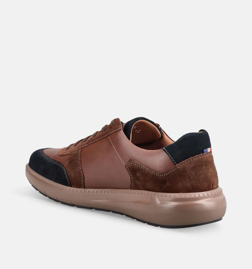 Mephisto Jamy Velsport Bruine Veterschoenen voor heren (379004) - geschikt voor steunzolen