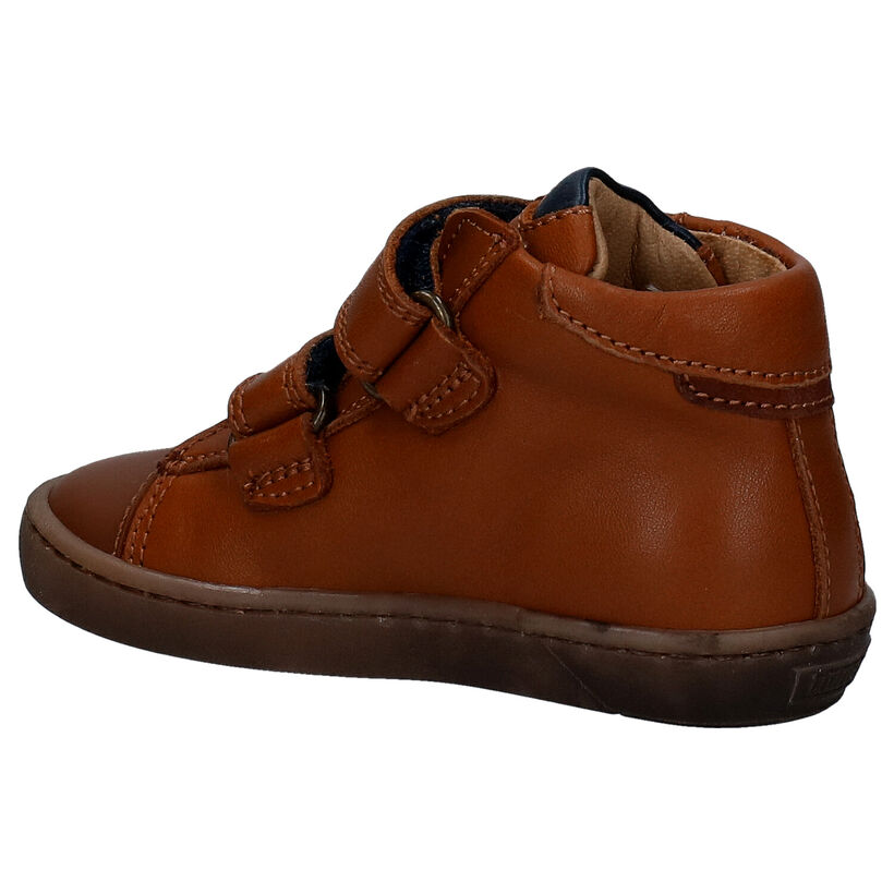 STONES and BONES Zeke Bottines en Cognac en cuir (278888)