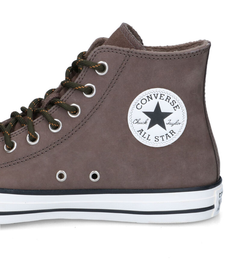 Converse CT All Star Hi Baskets en Khaki en nubuck (317291)