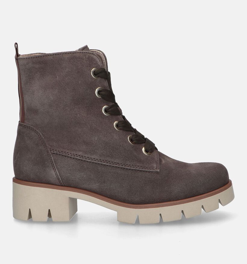 Gabor Best Fitting Bottines en Vert kaki pour femmes (328197) - pour semelles orthopédiques