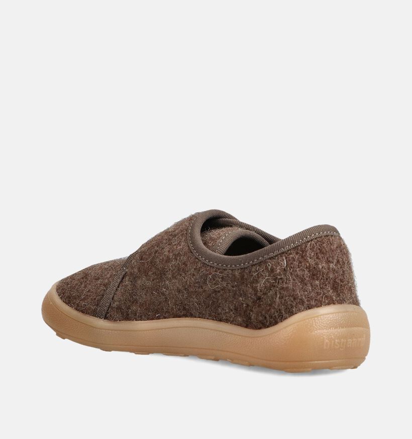 Bisgaard Pantoufles en Marron pour garçons (372373) - pour semelles orthopédiques