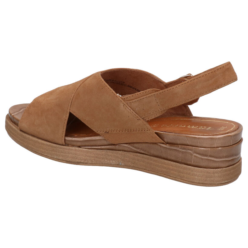 Tamaris TOUCH it Sandales en Cognac en daim (270128)