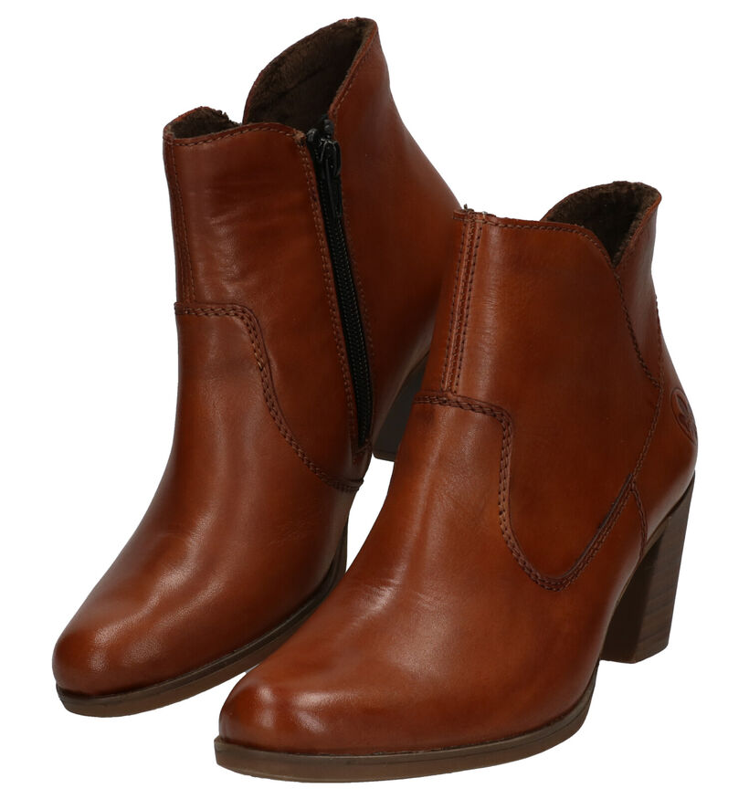 Rieker Bottines à talons en Cognac en cuir (282726)