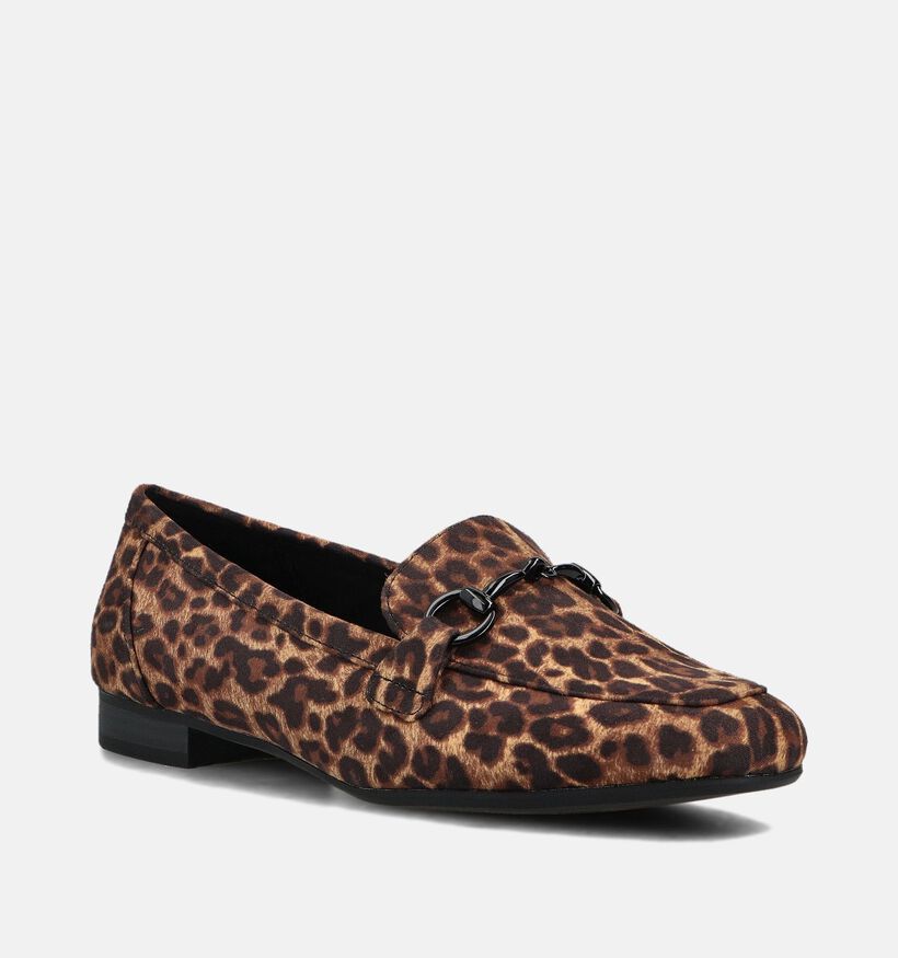 Marco Tozzi Bruine/Leopard Mocassins voor dames (360735)