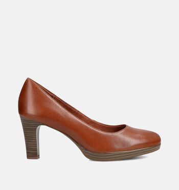 Tamaris Pumps Zwart/Wit/Cognac