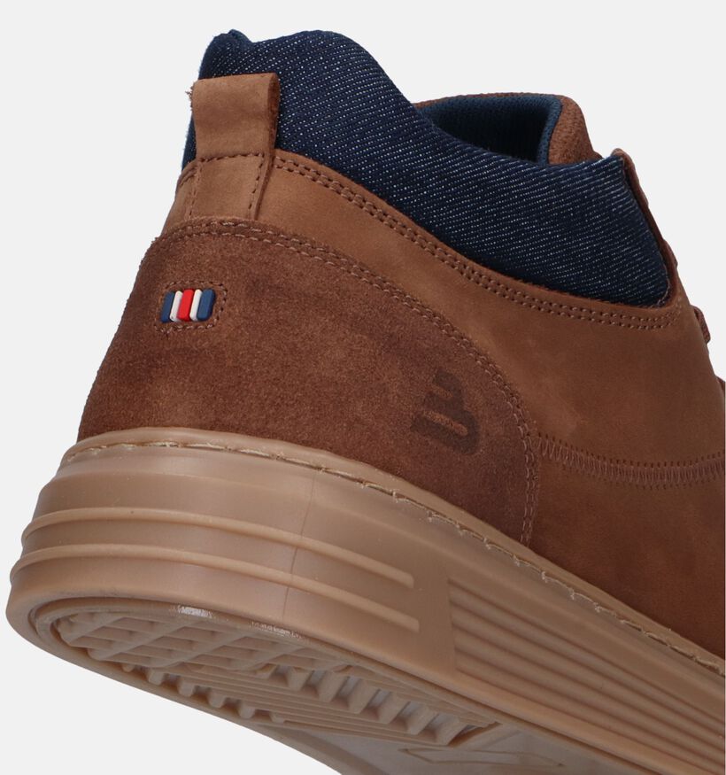 Bullboxer Cognac Hoge Schoenen voor heren (328897) - geschikt voor steunzolen