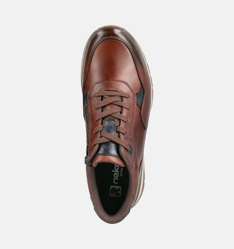 Rieker Donkerbruine Lage Schoenen voor heren (376510) - geschikt voor steunzolen