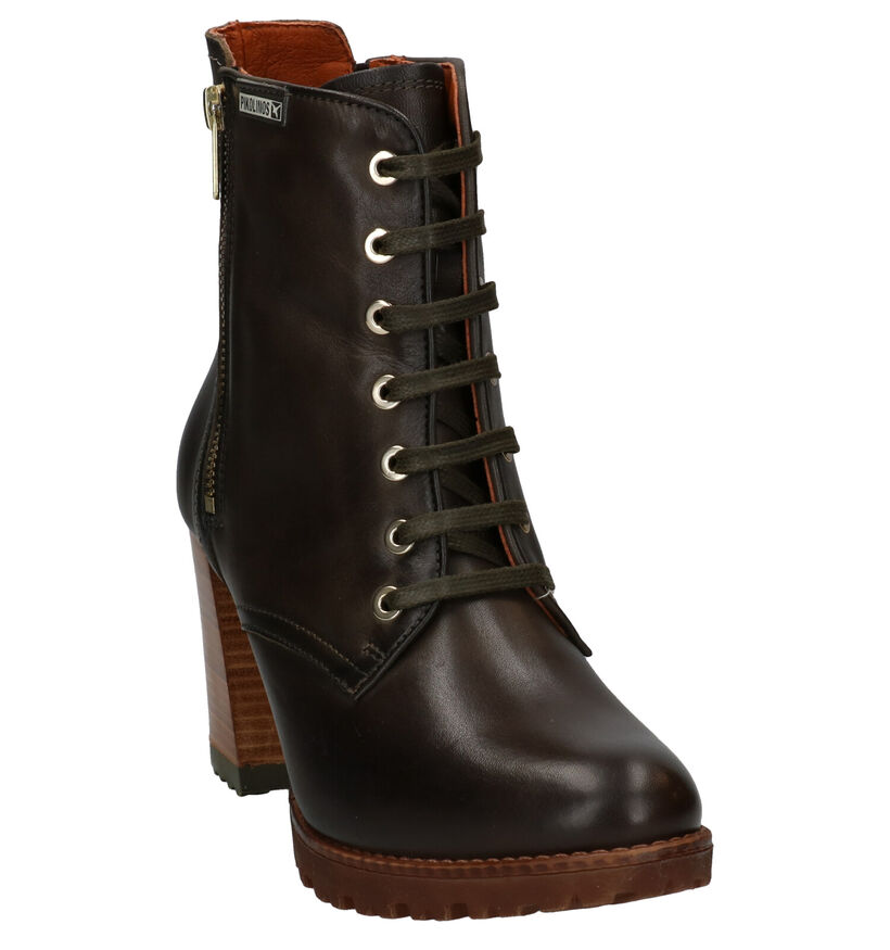 Pikolinos Connely Bottillons en Vert en cuir (283617)
