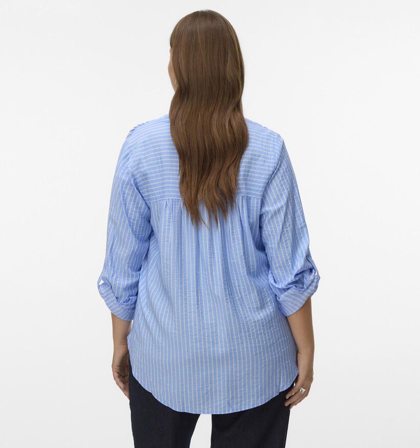 Vero Moda Curve Kaja Blauwe Blouse voor dames (367785)