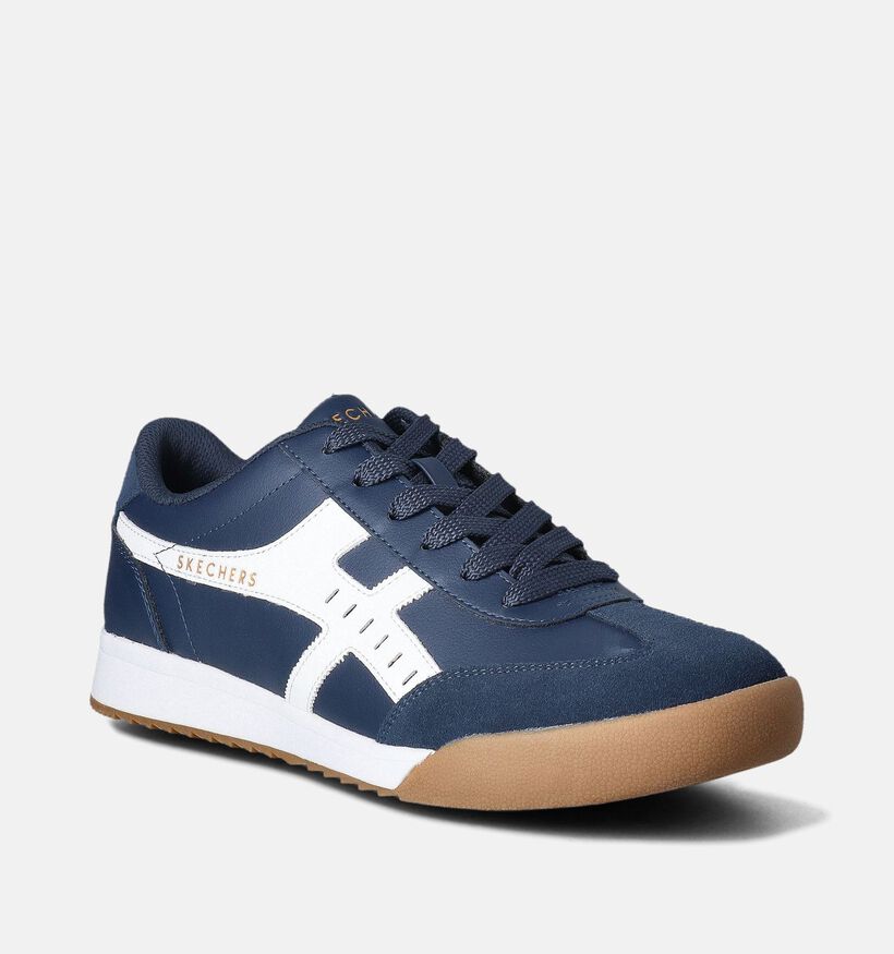 Skechers Zinger Manzanillia Totale Blauwe Sneakers voor heren (351852)