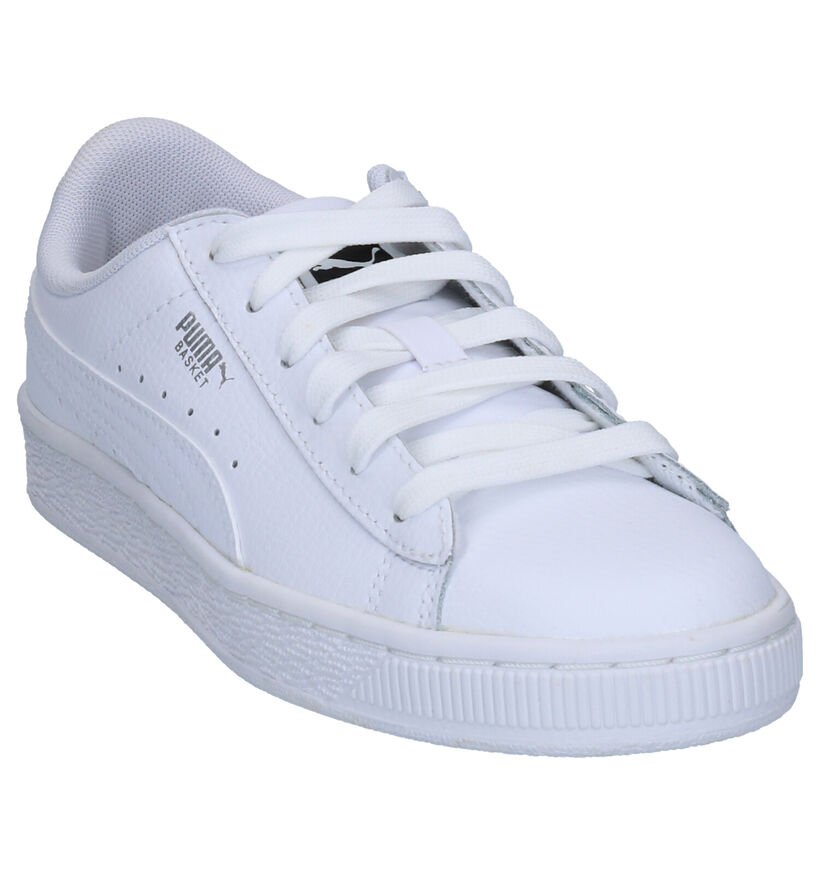 Puma Basket Classic Witte Sneakers in kunstleer (265645)