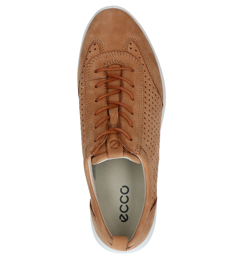 ECCO Flexure Cognac Veterschoenen in nubuck (275341)