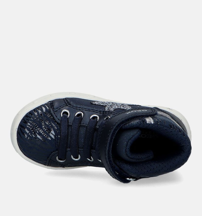 Geox Skylin Blauwe Sneakers Met Lichtjes voor meisjes (330120) - geschikt voor steunzolen
