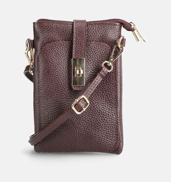 Via Limone Crossbody tassen Bruin/Bordeaux