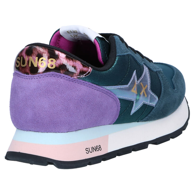 Sun 68 Stargirl Satin Groene Sneakers voor dames (298177) - geschikt voor steunzolen