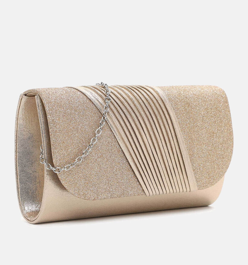 Tamaris Amalia Plissee Gouden Clutch met Riem voor dames (371299)
