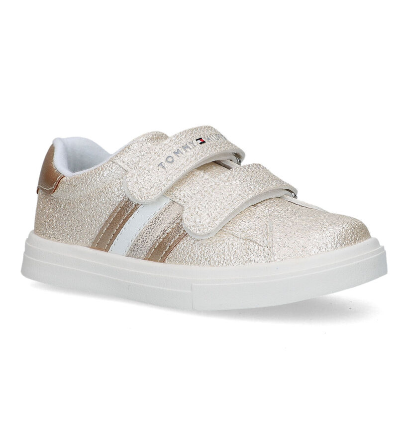 Tommy Hilfiger Baskets basses en Or en simili cuir (321608)