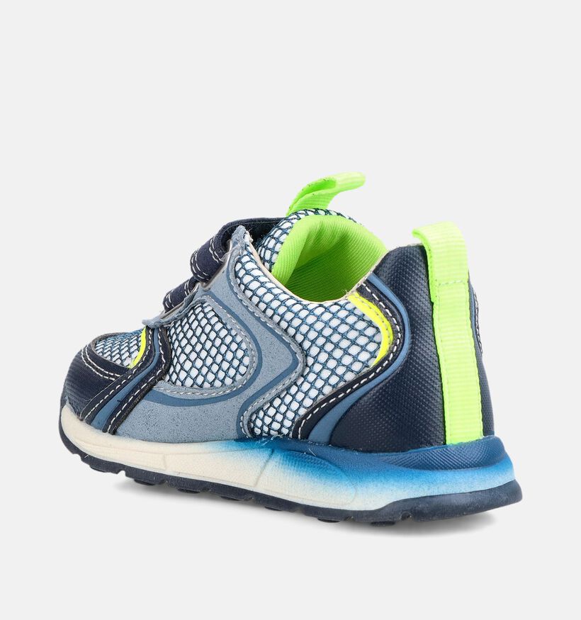Falcotto Sulko VL Baskets en Bleu/Jaune pour gar&ccedil;ons (380200) - pour semelles orthop&eacute;diques