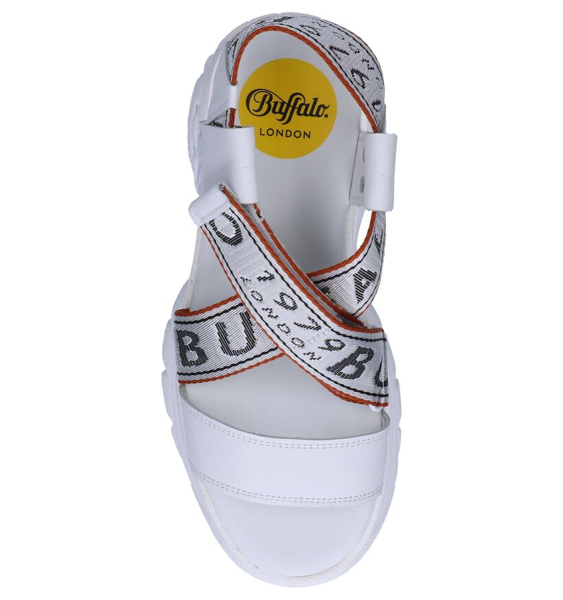 Zwarte Sandalen Buffalo London Bo in leer (240557)