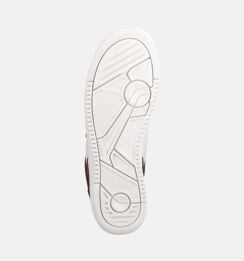 Polo Ralph Lauren Masters Bruine/Witte Sneakers voor heren (377255) - geschikt voor steunzolen