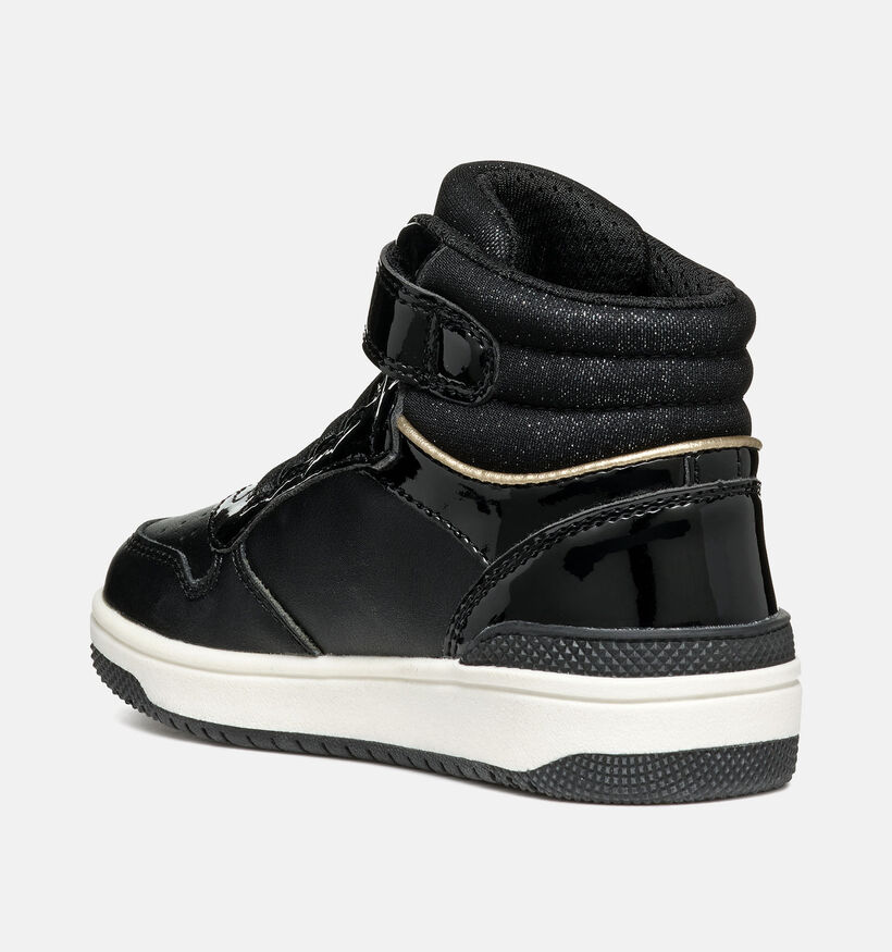 Geox Washiba Baskets en Noir pour filles (345947) - pour semelles orthopédiques