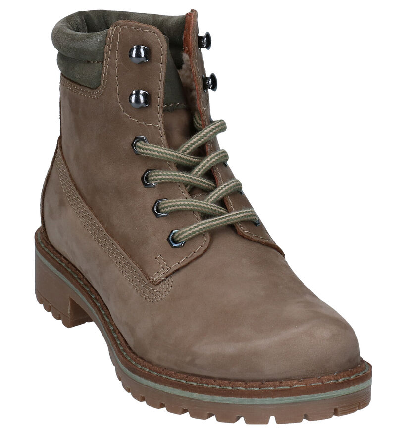 Dazzle Boots à lacets en Orange en nubuck (278832)