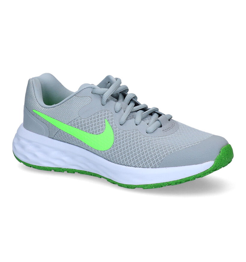 Nike Revolution 6 PS Grijze Sneakers voor jongens, meisjes (325377)