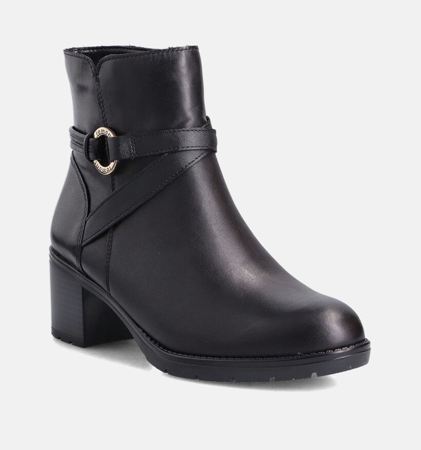 Remonte Bottines &agrave; talons en Noir pour femmes (377942)
