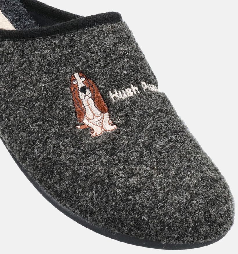 Hush Puppies Denox Donkergrijze Instappantoffels voor heren (377917)