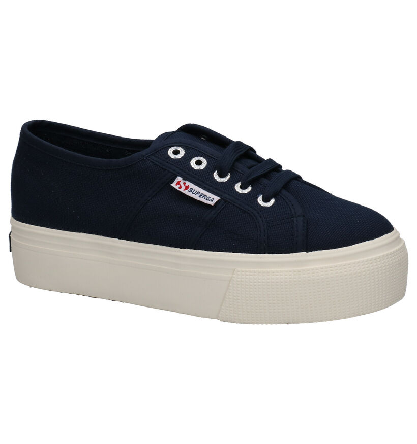 Superga Zwarte Sneakers in stof (284302)