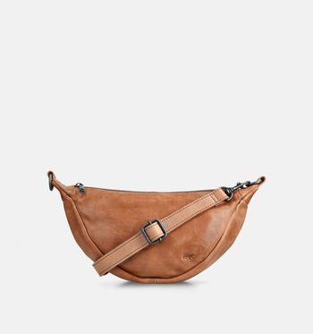 Bear Design Crossbody tassen Cognac/Taupe/Groen