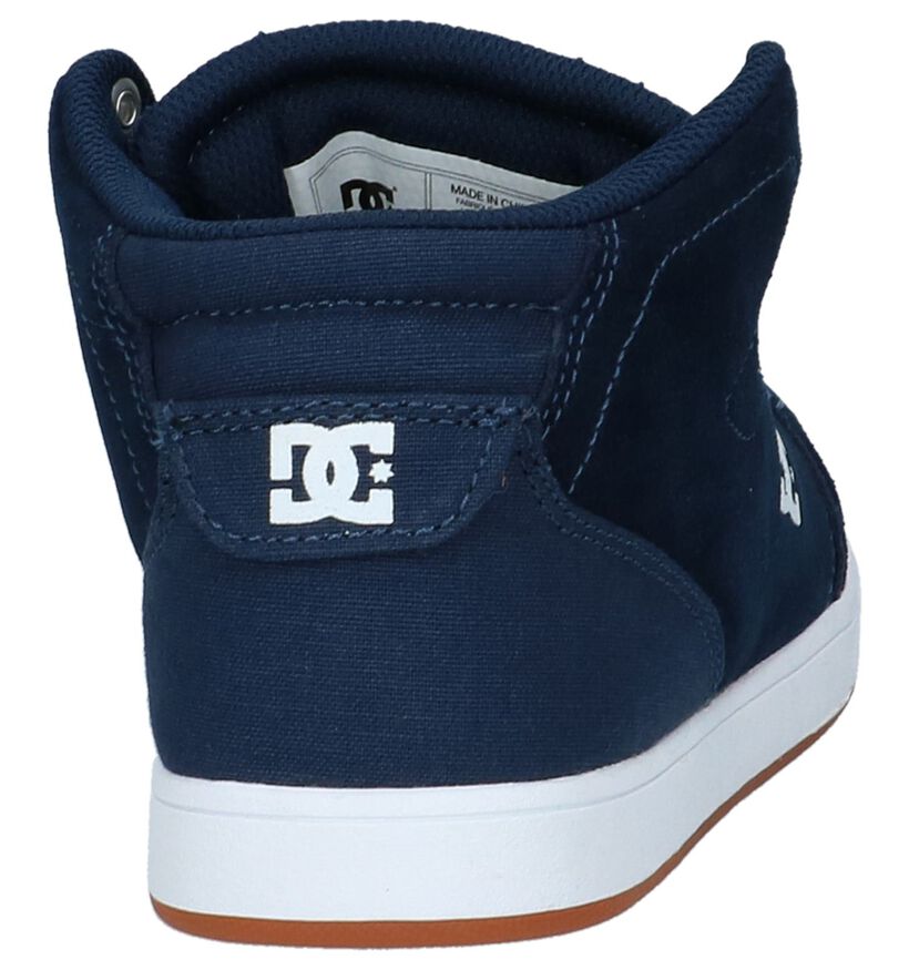 DC Shoes Crisis High Skateschoenen Donker Blauw in daim (207908)