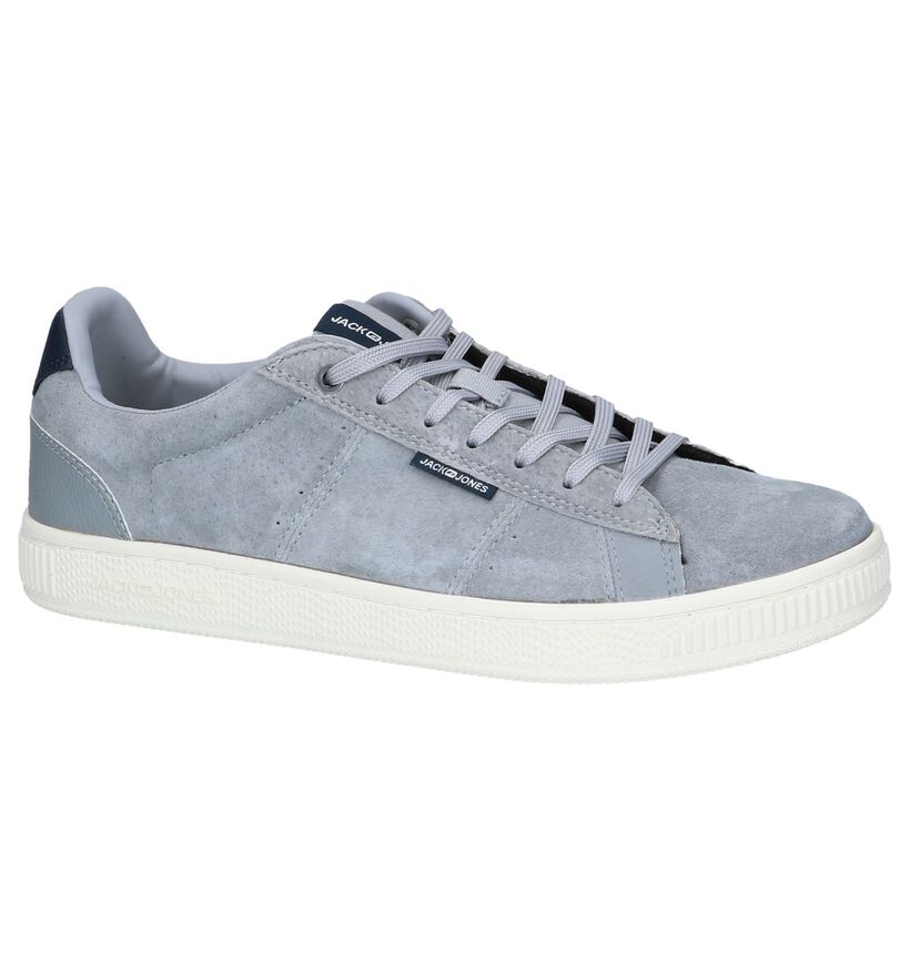 Grijze Casual Veterschoenen Jack & Jones Olly Nubuck in daim (240963)