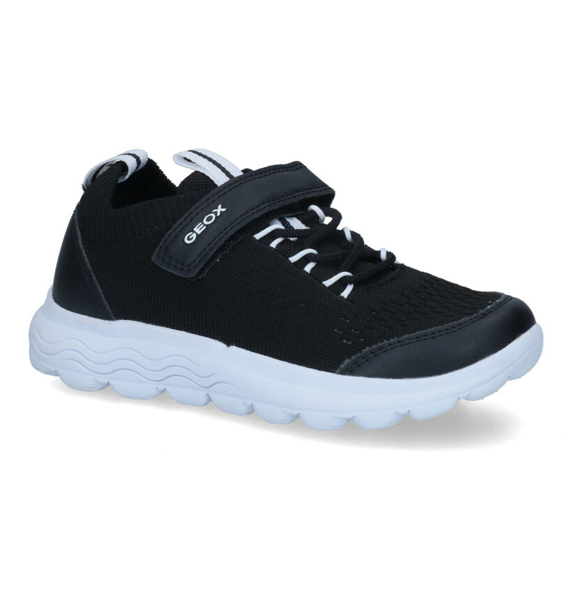 Geox Spherica Zwarte Sneakers voor jongens (317630) - geschikt voor steunzolen