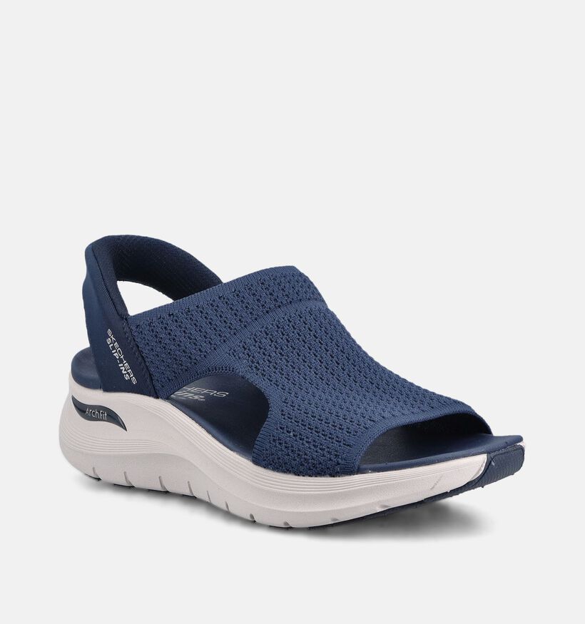 Skechers Arch Fit 2.0 Sandal My Everyday Blauwe Sandalen voor dames (371252)