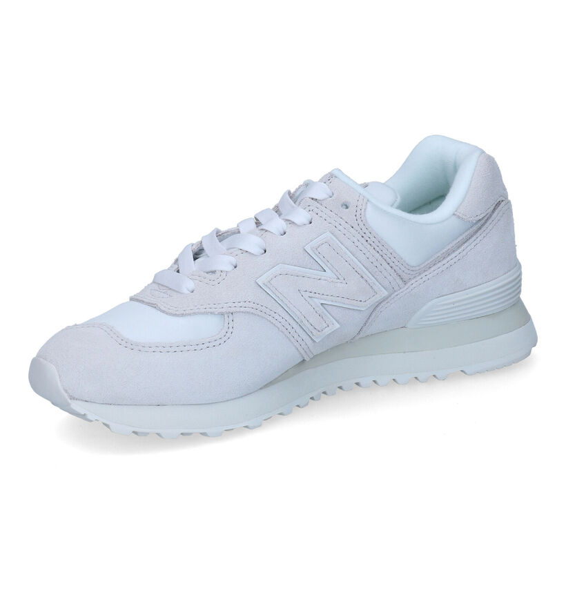 New Balance WL574 Baskets en Rose pour femmes (301901) - pour semelles orthopédiques