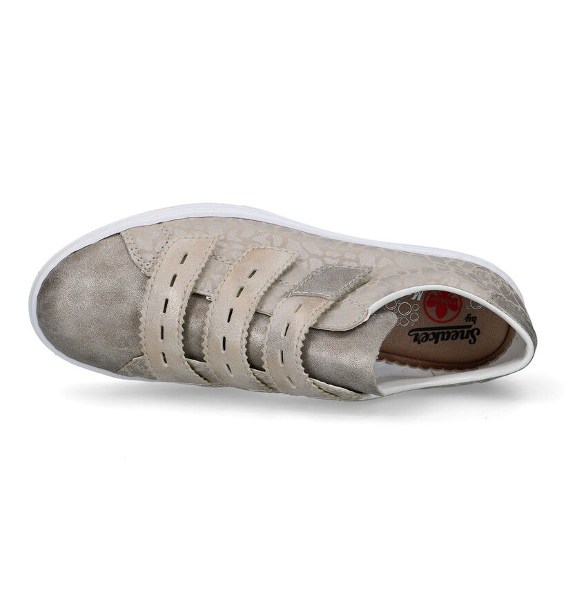 Rieker Beige Velcroschoenen voor dames (320330)