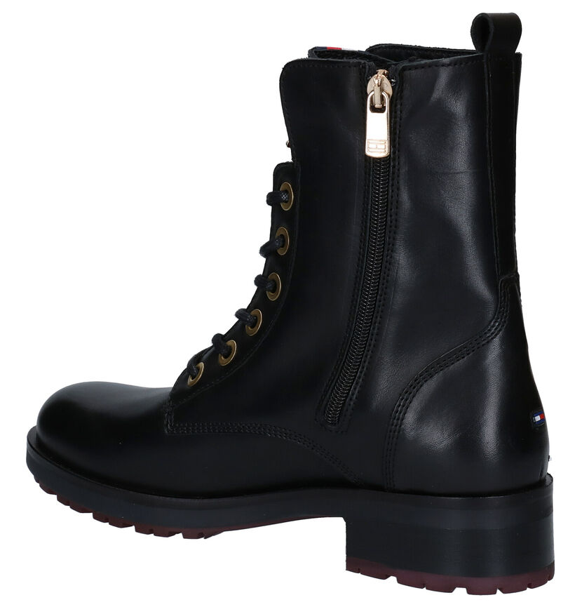 Tommy Hilfiger Essential Zwarte Boots in leer (279975)