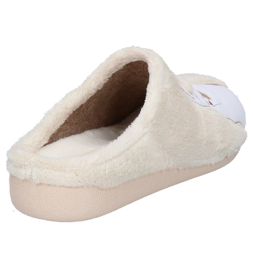 River Woods Beige Pantoffels in stof (281922)