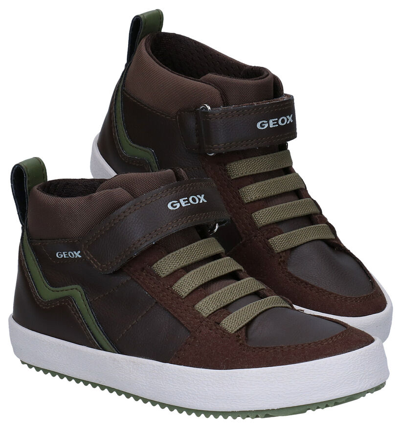 Geox Alonisso Chaussures hautes en Bleu en simili cuir (298594)