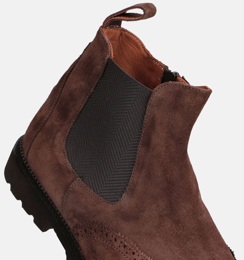 Ambiorix Nomera Bruine Chelsea Boots Ambiorix Nomera Bruine Chelsea Boots voor heren (365010) - geschikt voor steunzolen