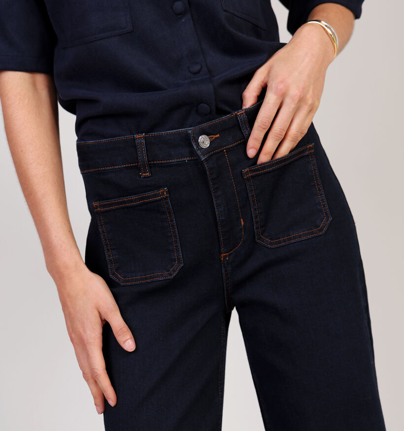 comma Blauwe Straight Leg Jeans voor dames (364462)
