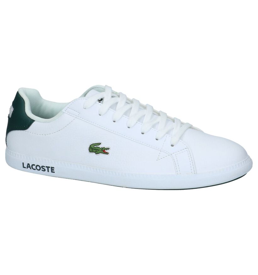 Witte Lacoste Graduate Sneakers in leer (222669)