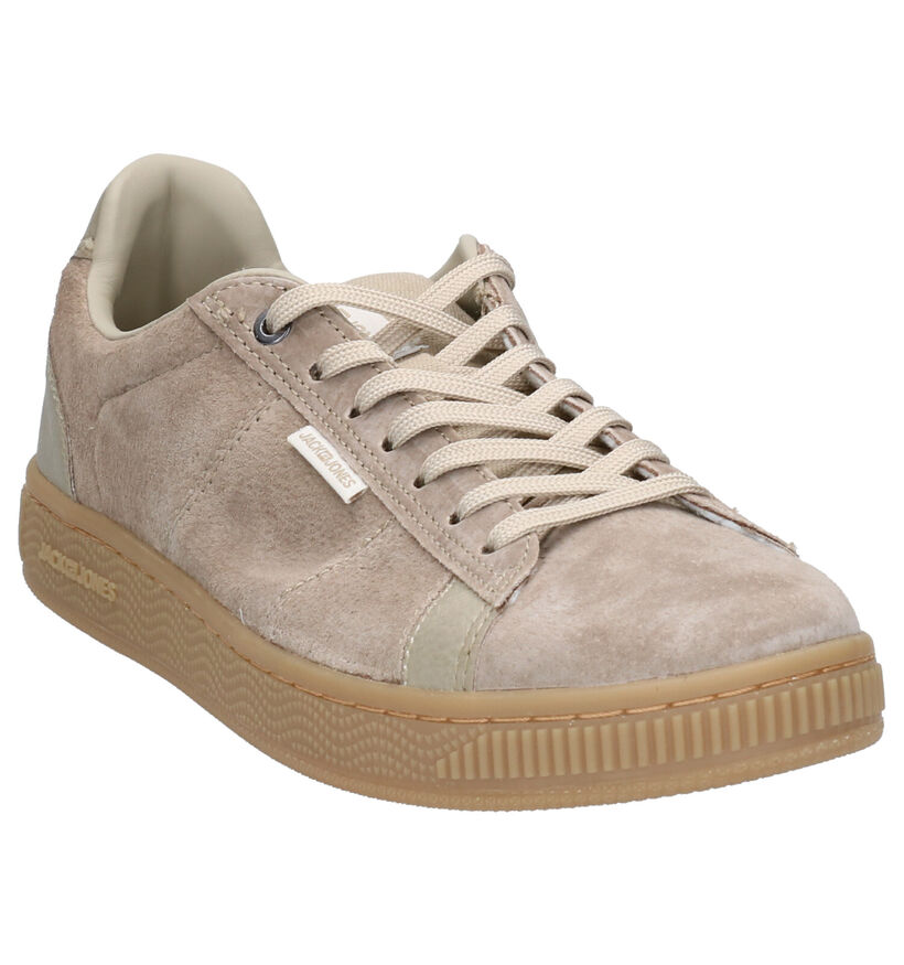 Jack & Jones Olly Taupe Sneakers in daim (256274)