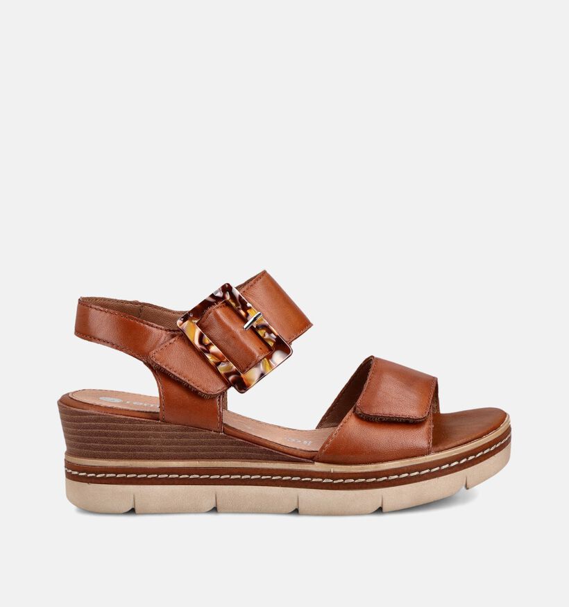 Remonte Cognac Sandalen op Sleehak voor dames (370470)