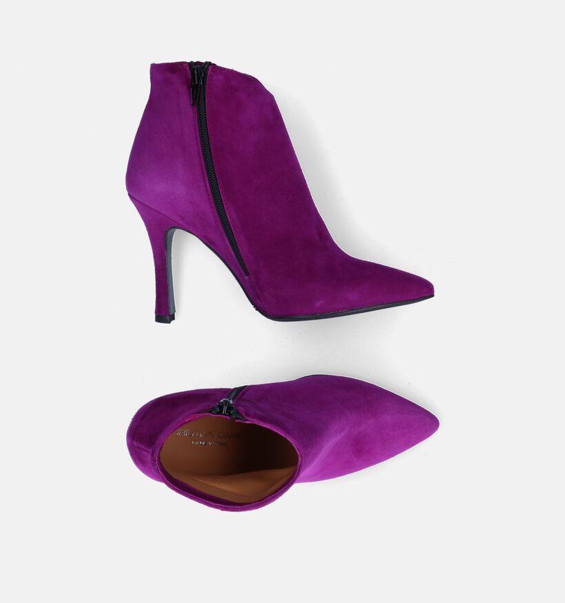 Cristian Daniel Bottines à talons en Violet clair (Lilas) pour femmes (317503)