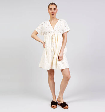 Rue Mazarine Kleedjes Wit/Roze