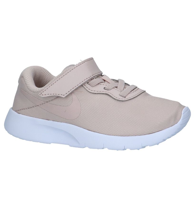 Licht Roze Nike Tanjun Lage Sneakers in stof (234441)