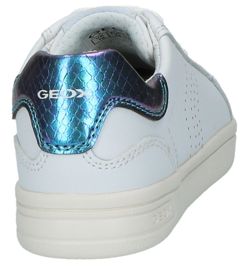 Witte Lage Sportieve Sneakers Geox in kunstleer (210486)